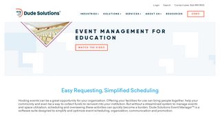 Event Management Software for Education | Dude Solutions