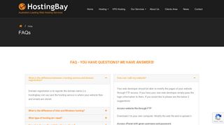FAQs - HostingBay