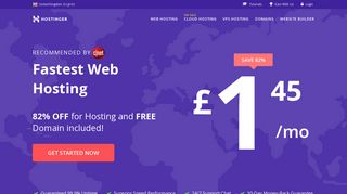 Hostinger: Best Cheap Web Hosting in the UK & Free Domain Name