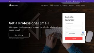 Webmail: create new or access your existing email account - Hostinger