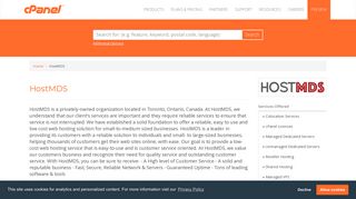 HostMDS - Hosting Partner Directory | cPanel, L.L.C.