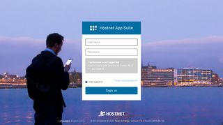 Hostnet App Suite Sign in