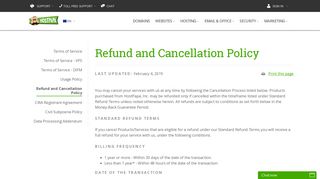 Web Hosting Cancellation Policy- HostPapa Web Hosting