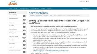 Setting up cPanel email accounts to work with Google Mail and iPhone