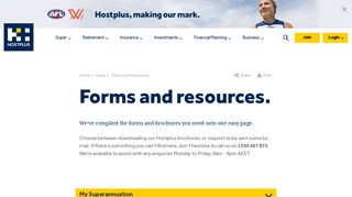 Hostplus - Download our Forms & Resources