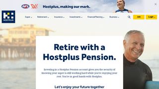 Why choose Hostplus - pensioners