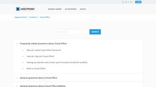 General questions about Cloud Office - Hostpoint Support Center