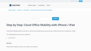 Step by Step: Cloud Office Mobility with iPhone / iPad