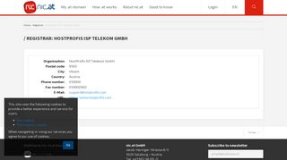 nic.at - HostProfis ISP Telekom GmbH