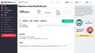 An objective overview of the HostProfis.com, users' reviews - Hostings ...