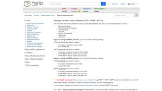 POP3, IMAP, SMTP - Mail.ee Help