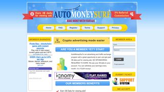 AutoMoneySurf - free 3$ daily, make money just surf, work at home ...