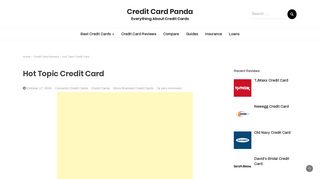 Hot Topic Credit Card Review 2019 [Login and Payment] | Read ...
