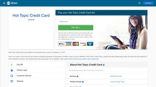 Hot Topic Credit Card: Login, Bill Pay, Customer Service and Care ...