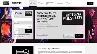 Hot Topic Credit Card - Manage your account - Comenity