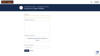 Account or Login Problem - HotCopper User Support - Service Desk