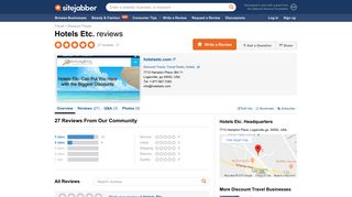 Hotels Etc. Reviews - 27 Reviews of Hotelsetc.com | Sitejabber