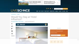 Would You Stay At 'Hotel Influenza'? - Live Science