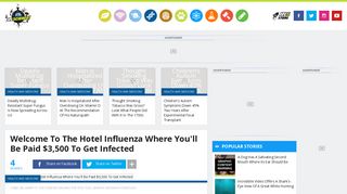 Welcome To The Hotel Influenza Where You'll Be Paid $3,500 To Get ...