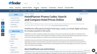 HotelPlanner: Search and Compare Hotel Prices Online | finder.com