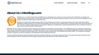 Meetings.com :: About Us - Read about the history of Meetings.com ...