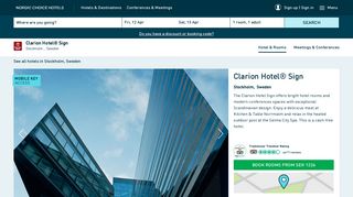 FAQs about the Clarion Hotel Sign in Stockholm - Nordic Choice Hotels