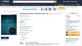 Hotel Reservation Book: Hotel Reservation Log: Journals For All ...