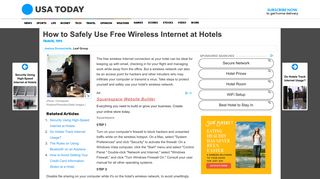 How to Safely Use Free Wireless Internet at Hotels | USA Today
