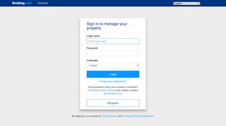 Sign in to manage your property - Booking.com Extranet