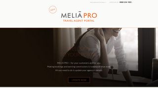 MELIA PRO - NEW Travel Agent Portal