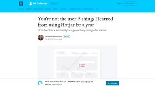 You're not the user: 5 things I learned from using Hotjar for a year