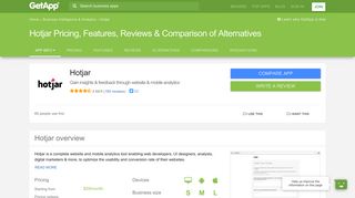 Hotjar Pricing, Features, Reviews & Comparison of Alternatives ...