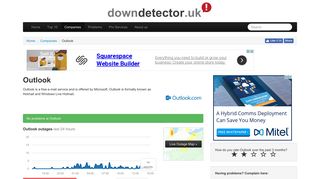 Outlook (Hotmail) down? Current problems and outages | Downdetector