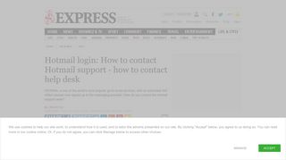 Hotmail login: How to contact Hotmail support - how to contact help ...