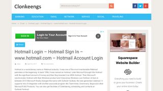 Hotmail Login - Hotmail Sign In - www.hotmail.com - Hotmail Account ...