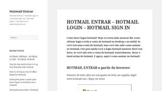 Hotmail Entrar – Hotmail entrar | Hotmail sign in | hotmail sign up ...