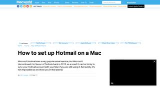 How to set up Hotmail on a Mac - Macworld UK
