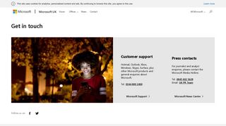 Contact - Microsoft UK