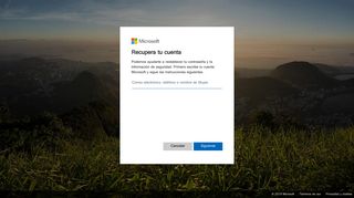 Recupera tu cuenta - Microsoft account