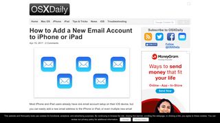 How to Add a New Email Account to iPhone or iPad - OSXDaily