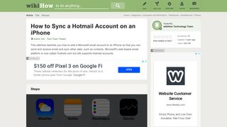 How to Sync a Hotmail Account on an iPhone: 11 Steps