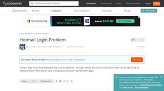 [SOLVED] Hotmail Login Problem - General Software Forum ...