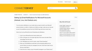 Setting up Email Notifications for Microsoft Accounts (Hotmail, Live ...