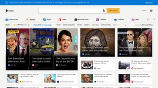 MSN UK: Latest news, weather, Hotmail sign in, Outlook email, Bing