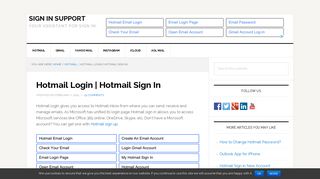 Hotmail Login | Sign in to Hotmail Home Page
