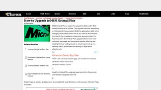 How to Upgrade to MSN Hotmail Plus | Chron.com