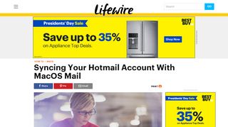 Sync Your Hotmail Account With MacOS Mail - Lifewire