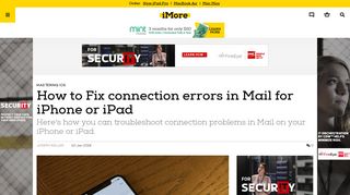 How to Fix connection errors in Mail for iPhone or iPad | iMore