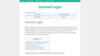 Hotmail Login - Hotmail Login