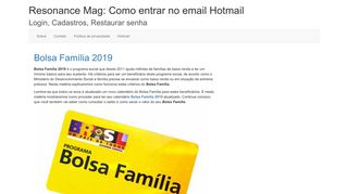 Resonance Mag: Como entrar no email Hotmail - Login, Cadastros ...
